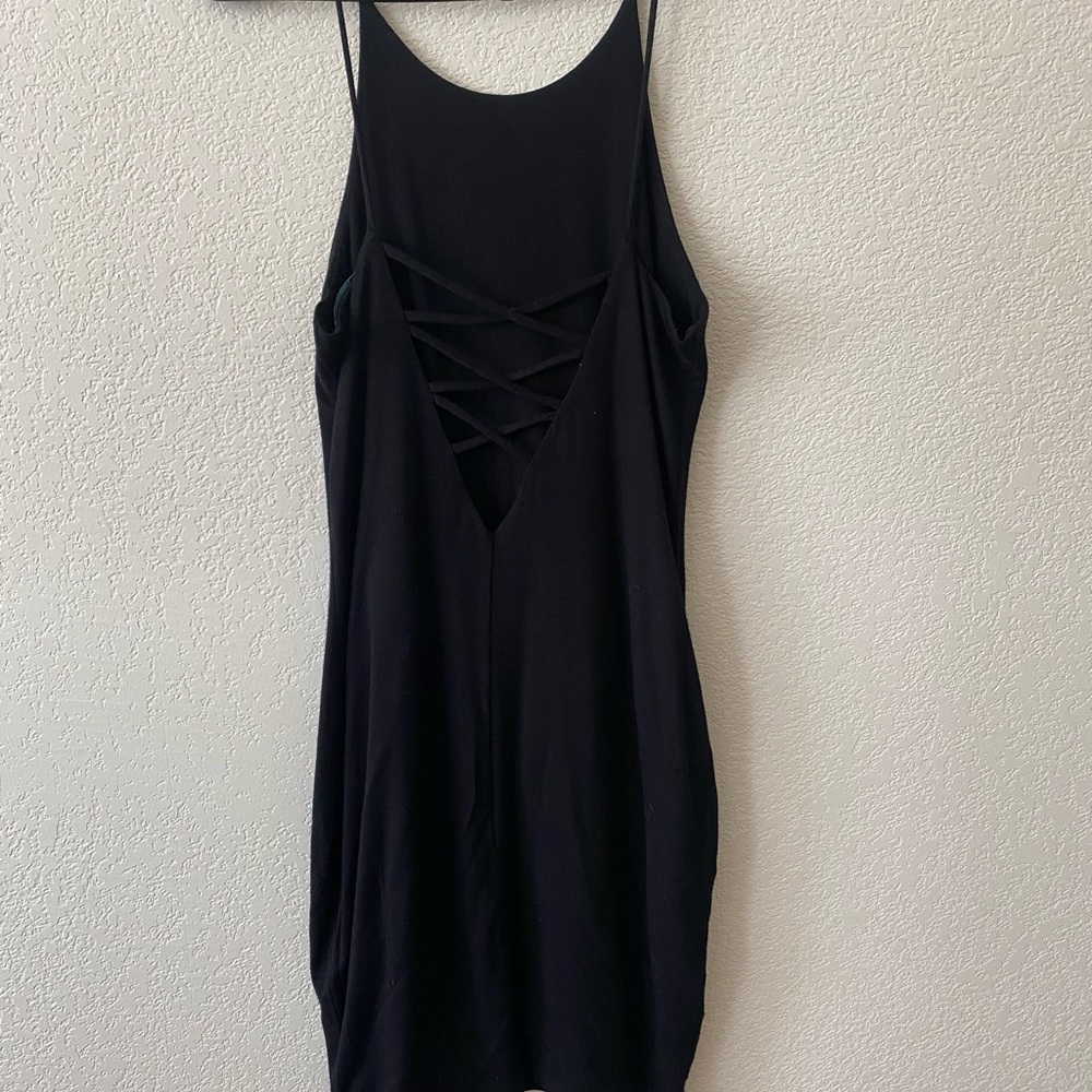 Black above knee length stress